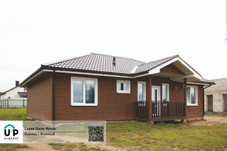 Фасадные панели Стоун Хаус Камень Изумрудный Ю-пласт фото